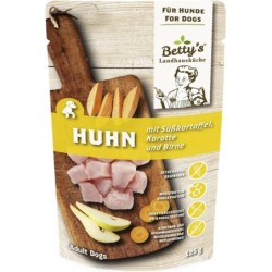 Betty's Landhausküche Frischebeutel Huhn mit Süßkartoffel, Karotte & Birne - 125 g