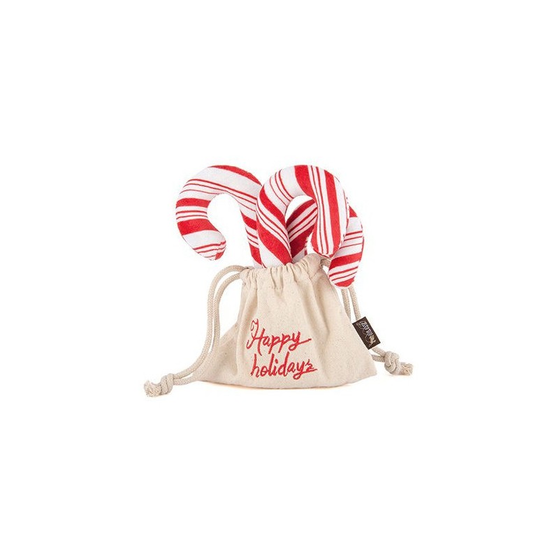 P.L.A.Y. Pet Holiday Classic Pluche - Candy Canes