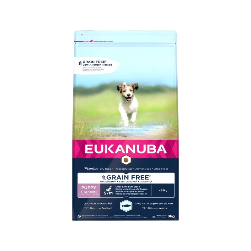 Eukanuba Dog Junior Small Medium Grainfree  - 3 kg