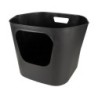 D&D Dean Offene Katzentoilette - 54,5 x 44 x 40,5 cm - Schwarz