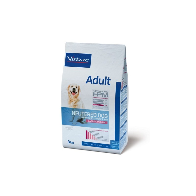 Veterinary HPM Adult Large & Medium Neutered Hundefutter - 12 kg