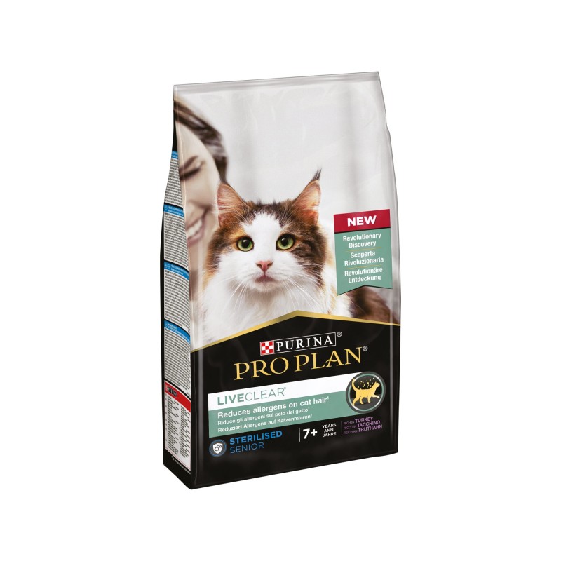 Purina Pro Plan LiveClear Sterilised Senior Cat - Pute - 1,4 kg