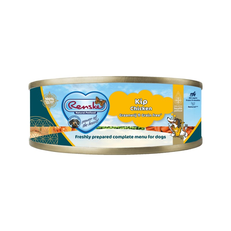 Renske frisches getreidefreies Hundefutter - Huhn - 24 x 95 g