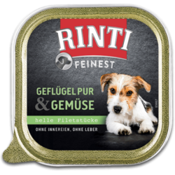 Rinti Feinest 150g Schale - Geflügel Pur+Gemüse