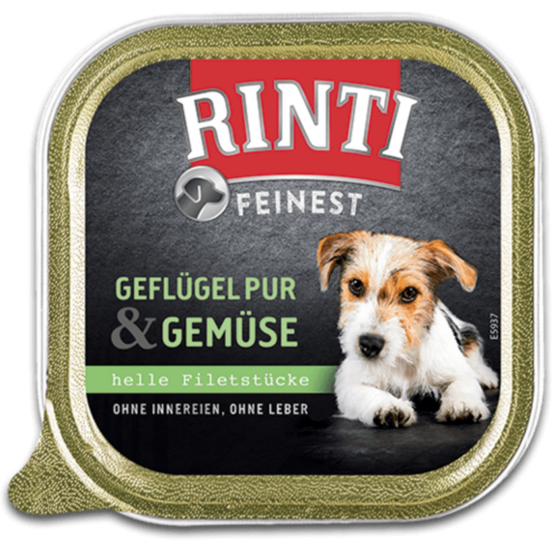 Rinti Feinest 150g Schale - Geflügel Pur+Gemüse