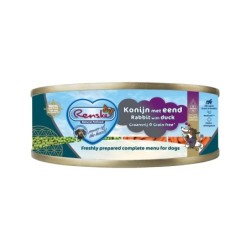 Renske frisches getreidefreies Hundefutter - Kaninchen mit Ente - 24 x 95 g