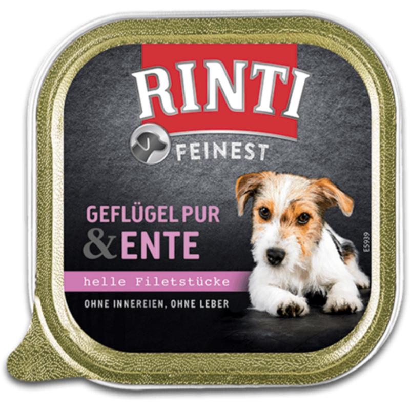 Rinti Feinest 150g Schale - Geflügel Pur+Ente