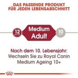 Royal Canin Medium Adult Hundefutter - Frischebeutel - 10 x 140 g