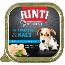 Rinti Feinest 150g Schale - Geflügel Pur+Kalb