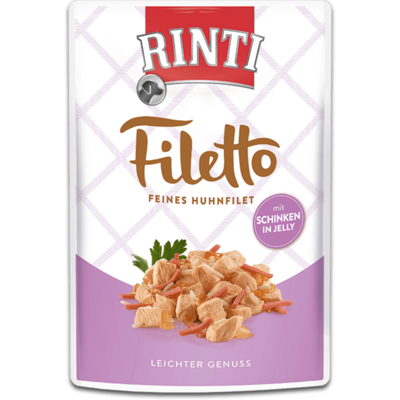 Rinti Filetto Jelly Portionsbeutel 100g - Huhn&Schinken