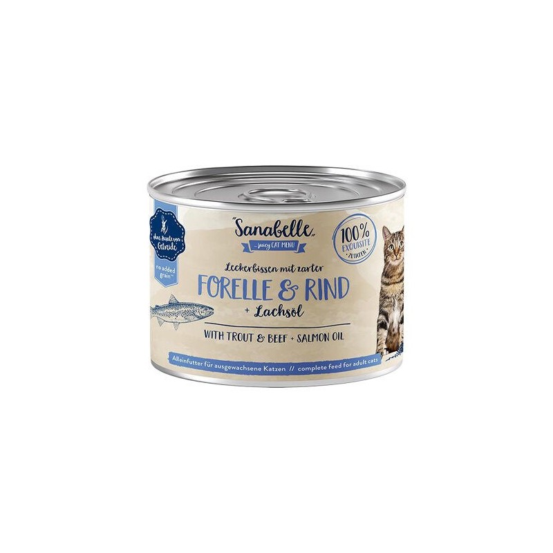 Sanabelle Adult Nassfutter mit Forelle & Rind - 6 x 400 g