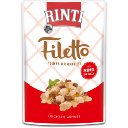 Rinti Filetto Jelly Portionsbeutel 100g - Huhn&Rind