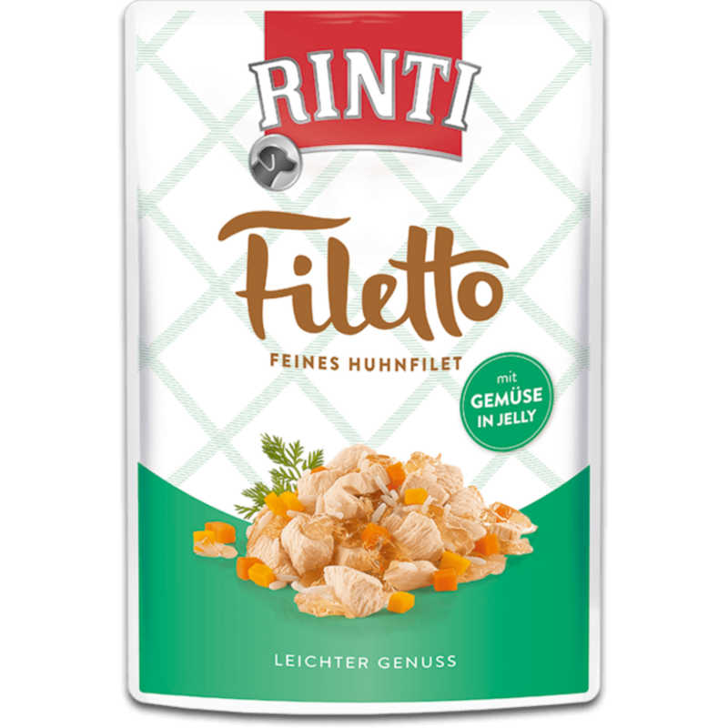 Rinti Filetto Jelly Portionsbeutel 100g - Huhn&Gemüse