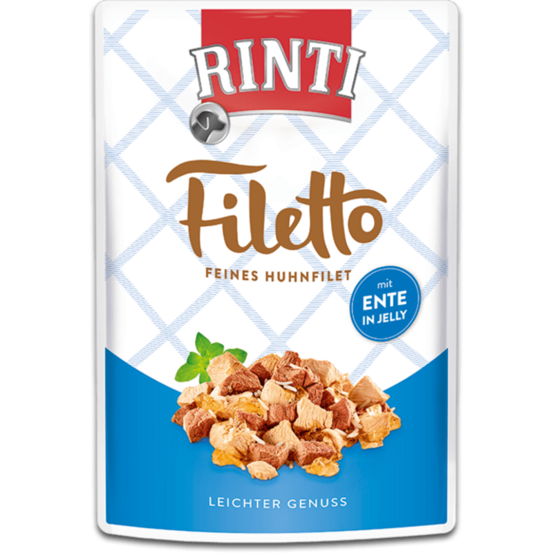 Rinti Filetto Jelly Portionsbeutel 100g - Huhn&Ente