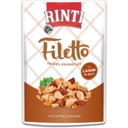 Rinti Filetto Jelly Portionsbeutel 100g - Huhn&Lamm