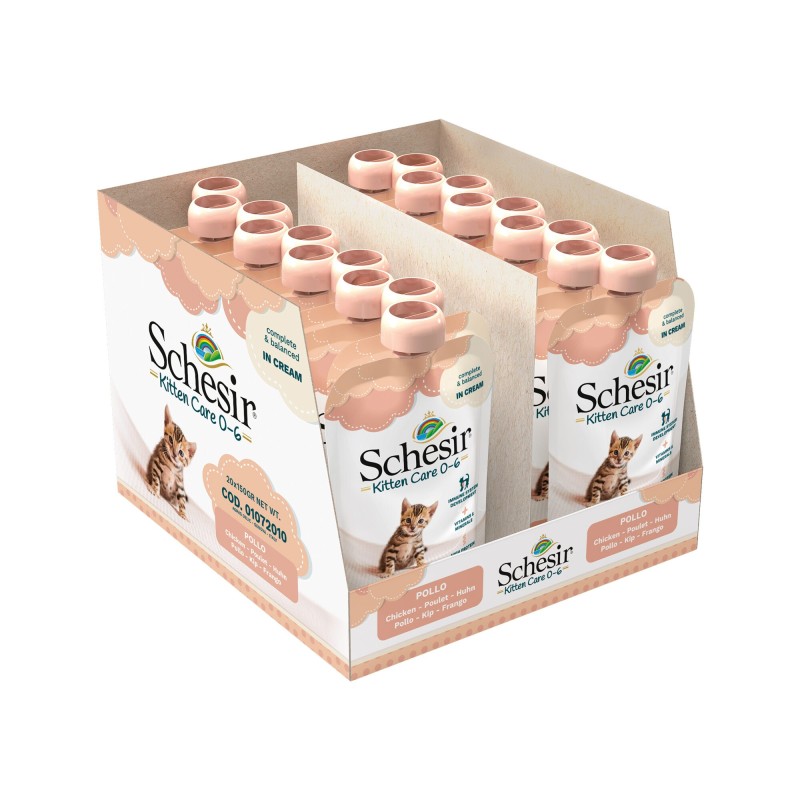 Schesir Kitten Pouch Cream - Thunfisch - 20 x 150 g