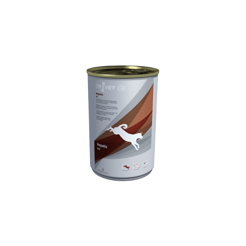 TROVET Hepatic HLD Hundefutter - Dosen - 6 x 400 g