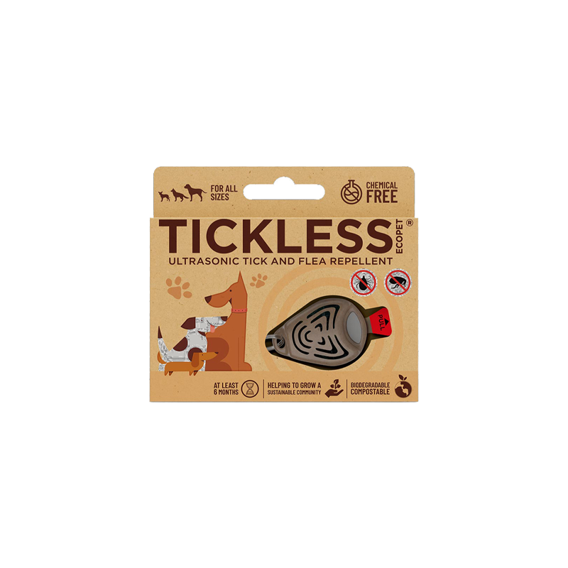 Tickless Eco Repellent Hund/Katze - 1 Stück - Braun