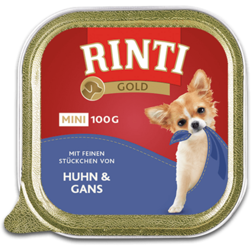 Rinti Gold Mini 100g Schale - Huhn&Gans