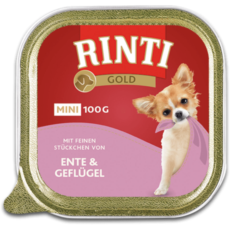 Rinti Gold Mini 100g Schale - Ente&Geflügel