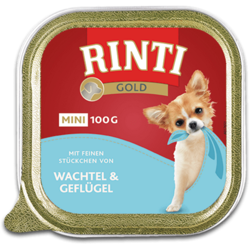 Rinti Gold Mini 100g Schale - Wachtel&Geflü