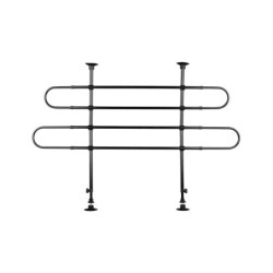 Trixie Autoschutzgitter gewinkelt - 85-140 x 75-
 110 cm