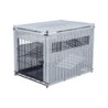 Trixie Polyrattan Hundezwinger - 58 x 60 x 77 cm - Hellgrau