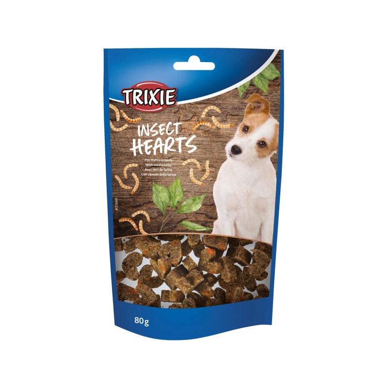 Trixie Insect Hearts mit Mehlwürmern - 80 g