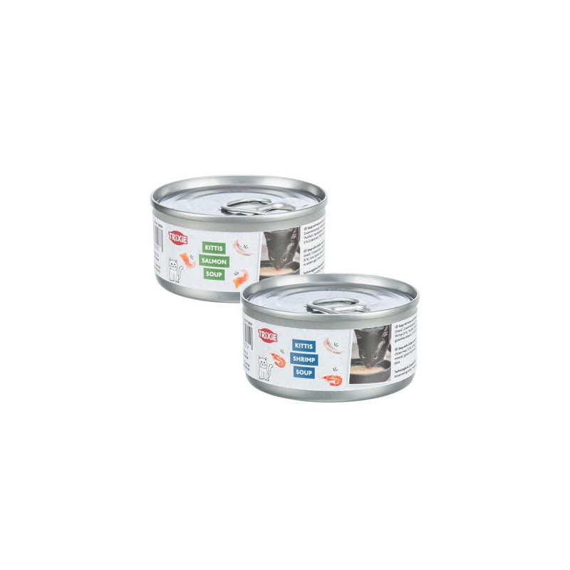 Trixie Kittis Soup - Huhn und Lachs - 4 x 80 g