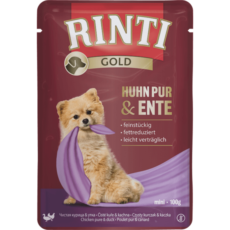 Rinti Gold pur Portionsbeutel 100g - Huhn+Ente