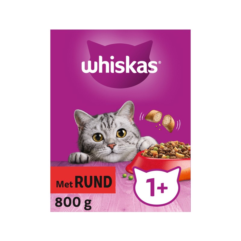 Whiskas Trockenfutterbox für Erwachsene - Rindfleisch - 3,8 kg