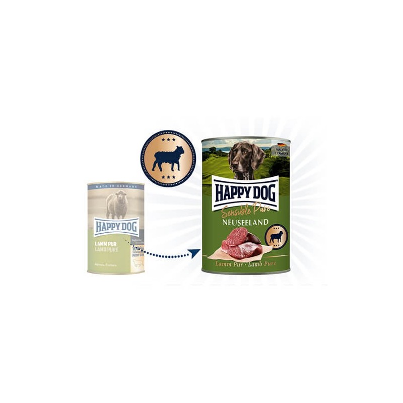 Happy Dog Sensible Pure Neuseeland - Lamm - 6 x 200 g