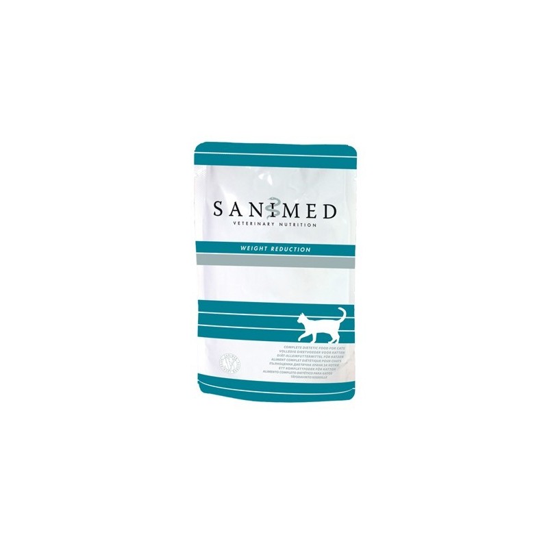 SANIMED Weight Reduction Katzenfutter - Frischebeutel - 12 x 100 g