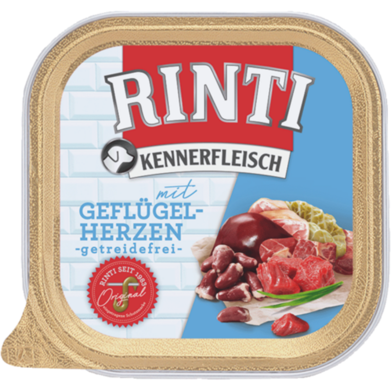 Rinti Kennerfleisch Schale 300g - Geflügelherzen