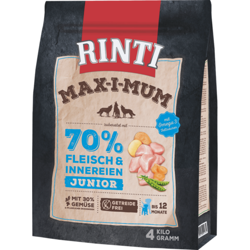 Rinti Max-i-mum grainfree 4kg - Junior Huhn