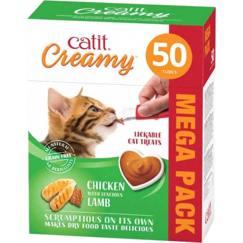 Catit Creamy Huhn & Lamm - 50er Pack