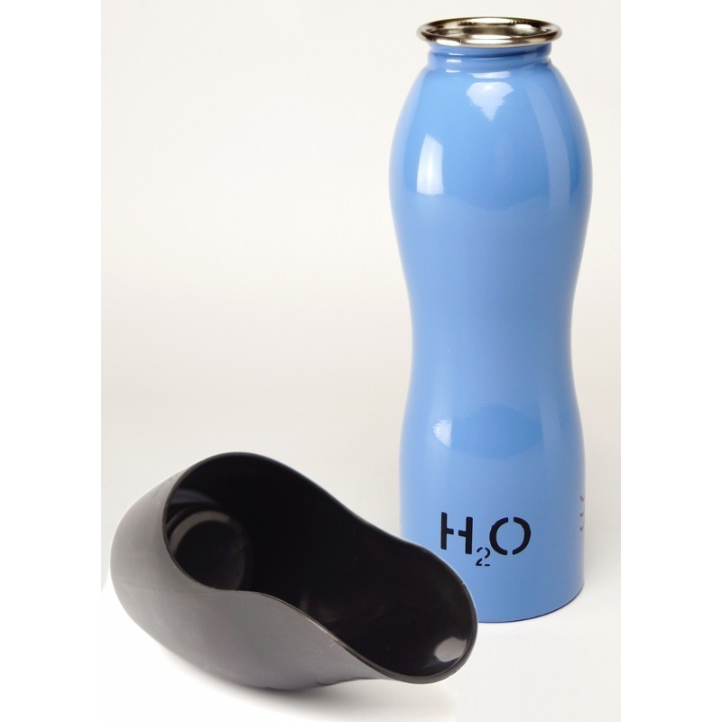 H2O Hundewasserflasche 0,7l blau