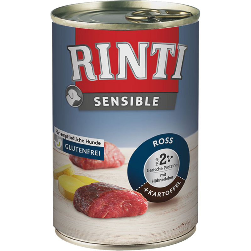 Rinti Sensible Dose 400g - Ross+Hühnerleber+Kartoffel