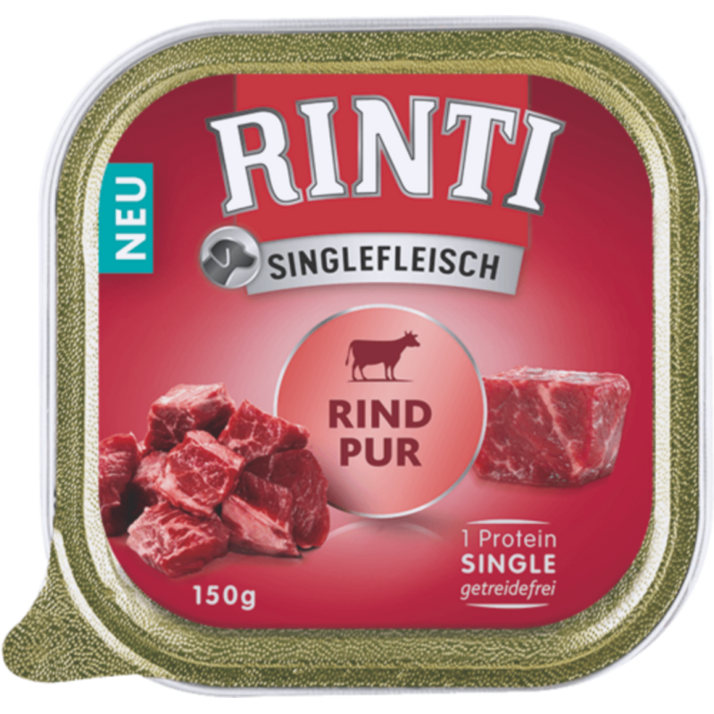 Rinti Singlefleisch 150g Schale - Rind Pur