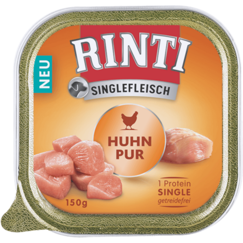 Rinti Singlefleisch 150g Schale - Huhn Pur