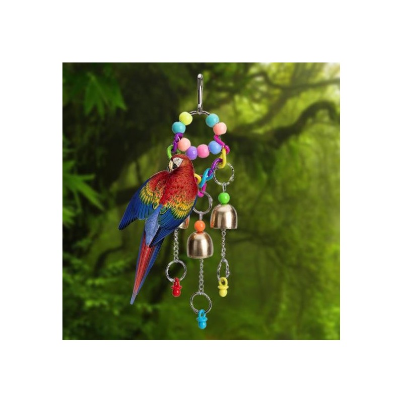 Parrot Toy Bite-resistant Relieve Boredom Safe Small Birds Hanging Bird Cage Toy