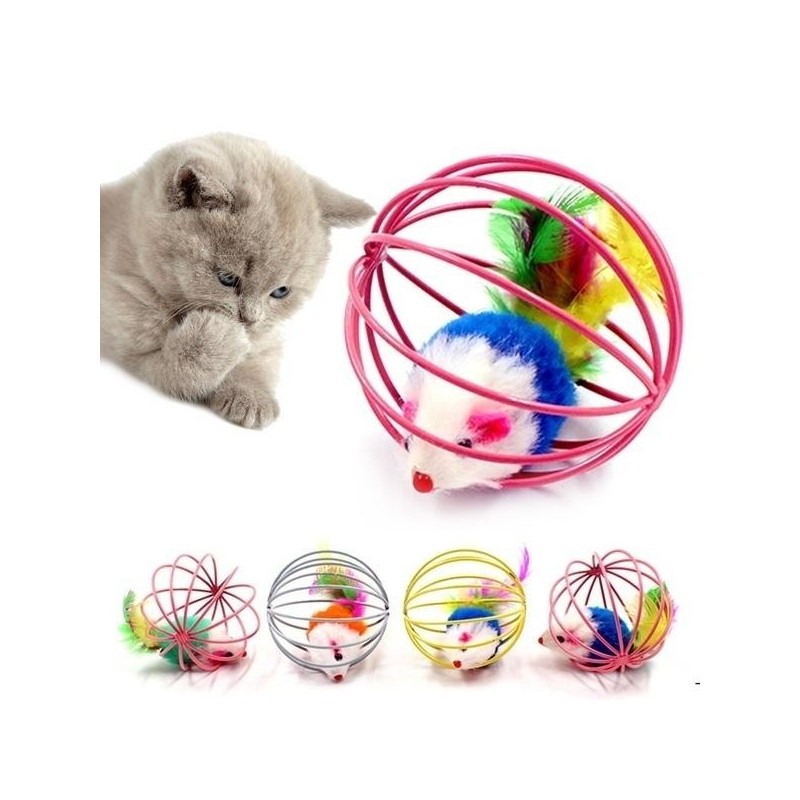 Lustiges Käfigmaus-Haustierspielzeug, Rattenball für Katzen, Hunde, Haustier, Neuheitsspielzeug, Heimtierbedarf