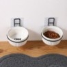 Anti-Tip Dog Feeder Shelf Iron Feeding Dish Stand Druable Bowl Holder Home