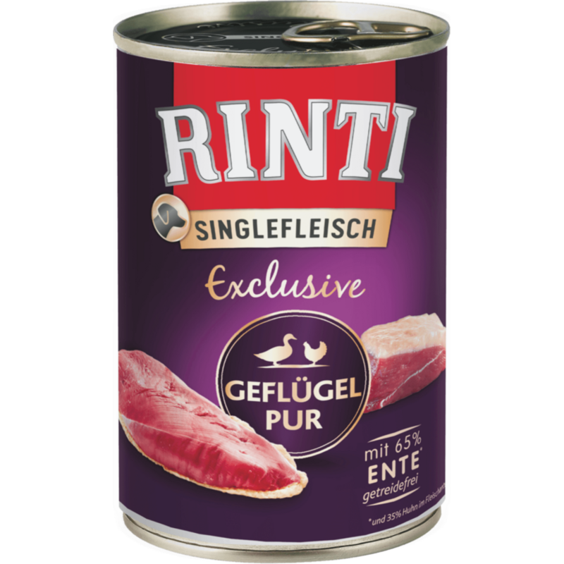 Rinti Singlefleisch Dose 400g - Geflügel Pur