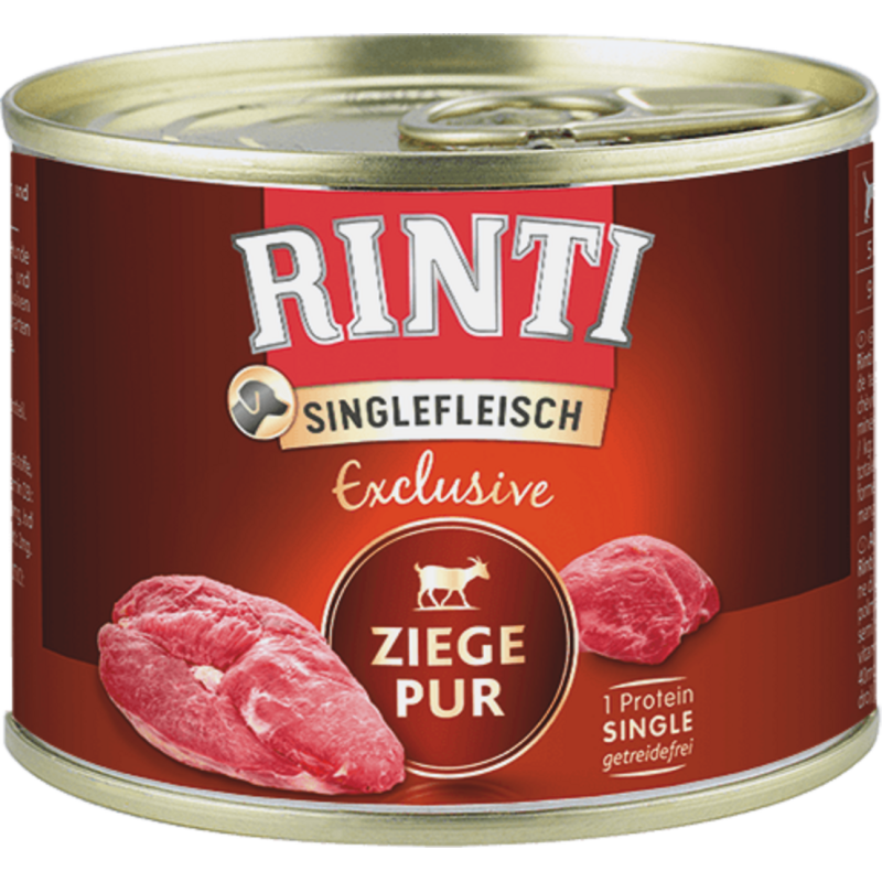 Rinti Singlefleisch Dose 185g - Ziege Pur