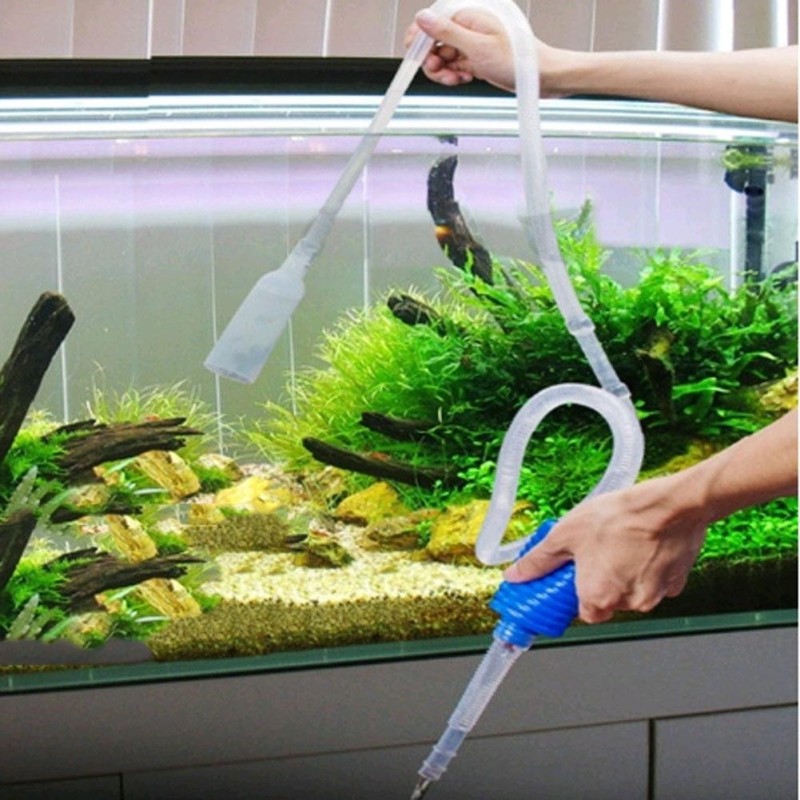 Praktische Wohnaccessoires Aquarium Wasserwechsler Vakuum Wasserwechsel Kiesreiniger Siphonpumpe Aqu