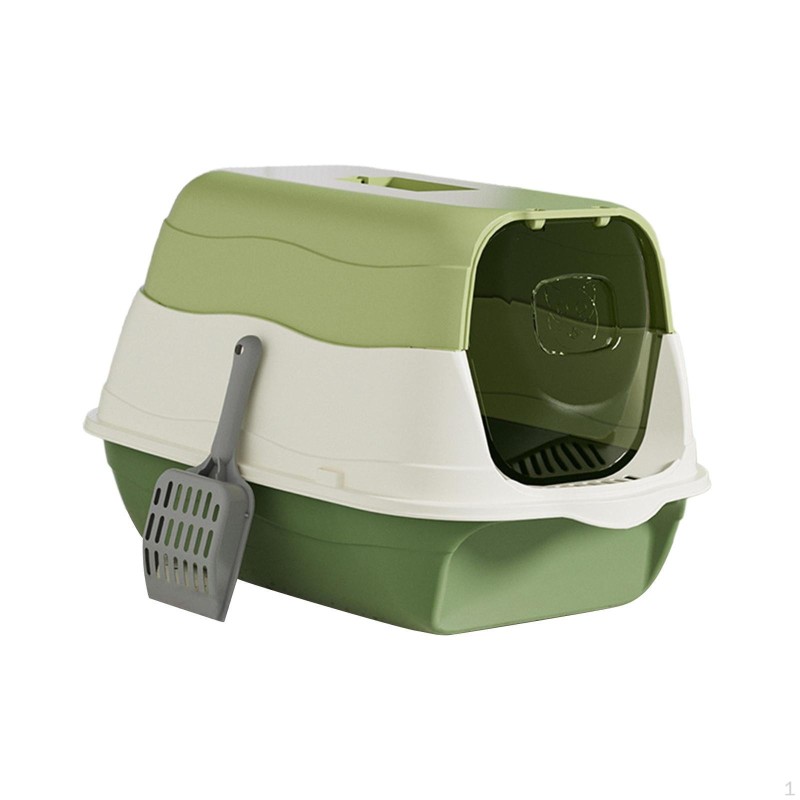 Katze mit Haube, Haustiertoilette Easy Lid