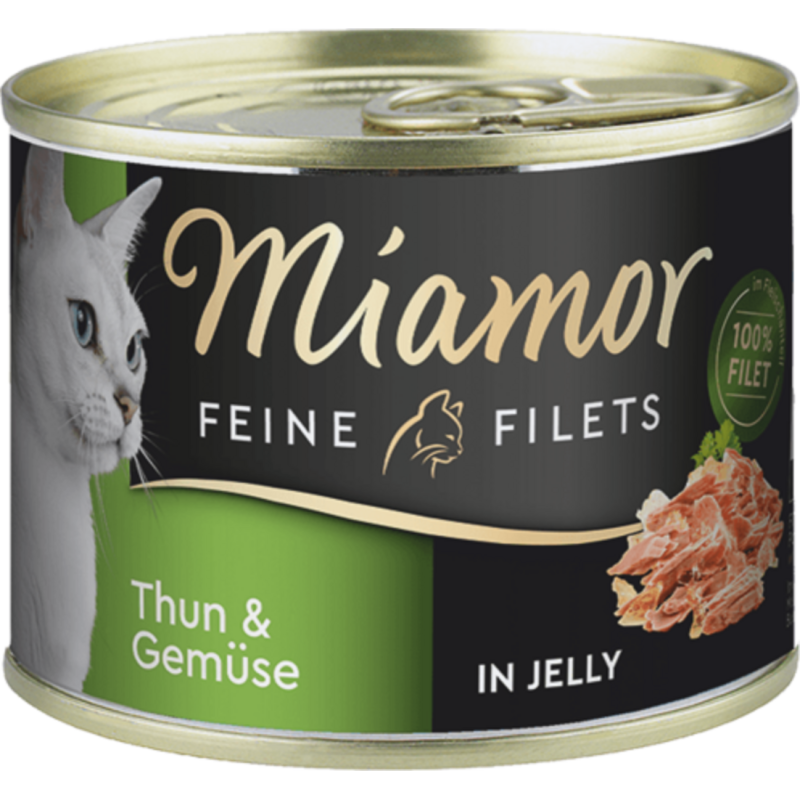 Miamor Filets in Jelly Dose 185g - Thunfisch+Gemüse