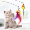 Cats Teaser Multi-color Plush Ball Scratch Resistant Adorable Steel Wire Cats Teaser Wand