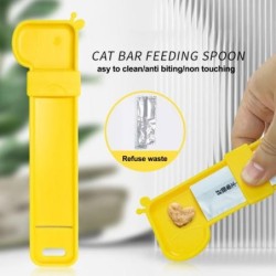 Feeder Giraffe-förmigen Katze Fütterung Scoop Mehrzweck Tragbare Lebensmittel Squeezer Löffel Pet Supplies